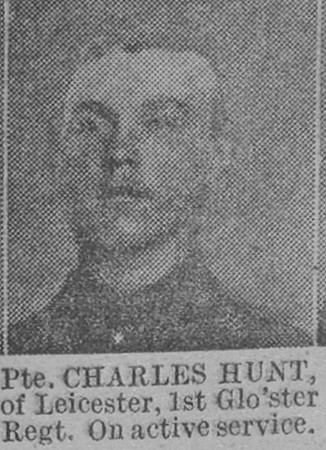 Hunt C Pte 1st Gloucestershire Regiment Of Leicester The Vivid 3rd Apr 1915