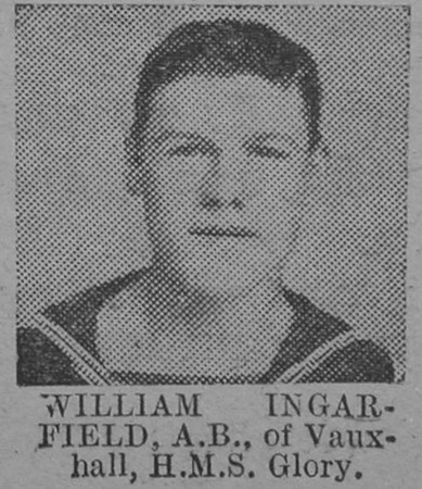Ingarfield W AB HMS Glory Of Vauxhall The Vivid 27th Mar 1915