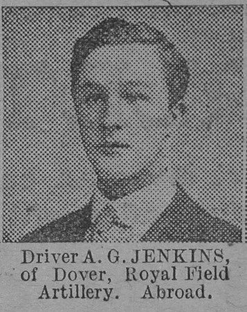 Jenkins A G Dvr Royal Field Artillery Of Dover The Vivid 27th Mar 1915