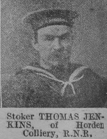 Jenkins T Stoker Royal Naval Reserve Of Horden The Vivid 3rd Apr 1915