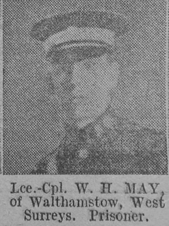 May W H LCpl Queens Royal West Surrey Regiment The Vivid 3rd Apr 1915