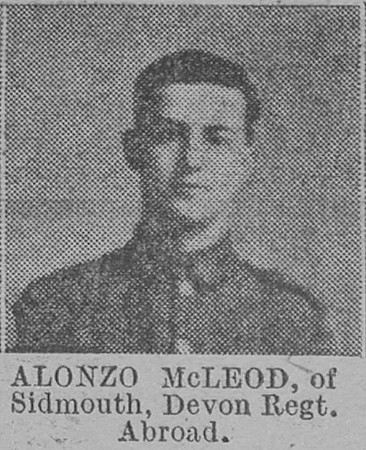 McLeod A Pte Devonshire Regiment Of Sidmouth The Vivid 3rd Apr 1915