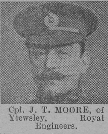 Moore J T Cpl Royal Engineers Of Yiewsley The Vivid 3rd Apr 1915