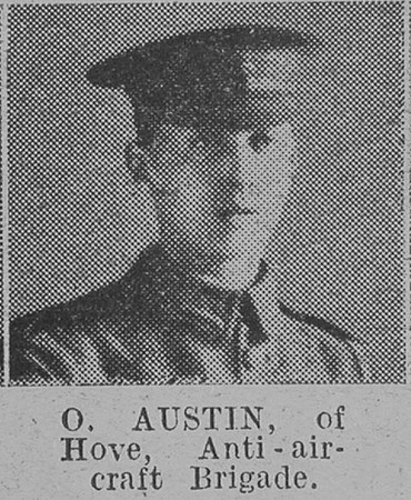 Austin O Pte Anti Air Craft Brigade Of Hove The Vivid 10th Apr 1915