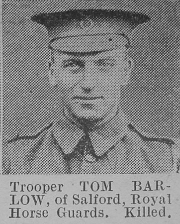 Barlow T Tpr Royal Horse Guards Of Salford The Vivid 10th Apr 1915