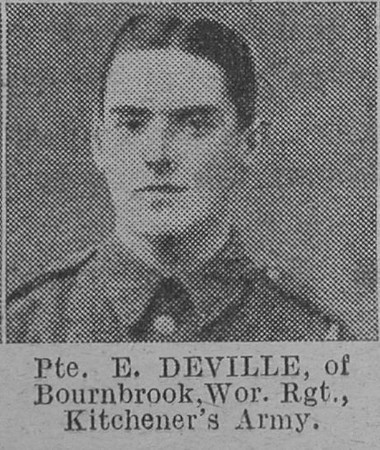 Deville E Pte Worcestershire Regiment Of Bournbrook Regiment The Vivid 10th Apr 1915