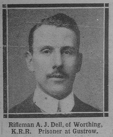 Dell A J Rfn Kings Royal Rifle Corps Of Worthing The Vivid 10th Apr 1915