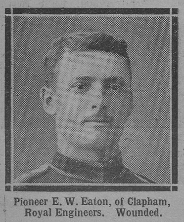 Eaton E W Pnr Royal Engineers Of Clapham The Vivid 10th Apr 1915