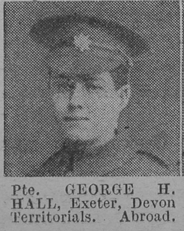 Hall G H Pte Devonshire Regiment Of Exeter The Vivid 10th Apr 1915