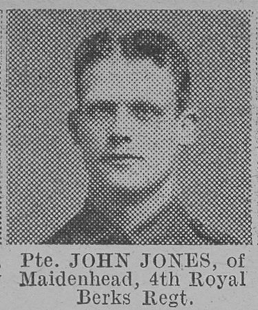 Jones J Pte 4th Berkshire Regiment Of Maidenhead The Vivid 10th Apr 1915