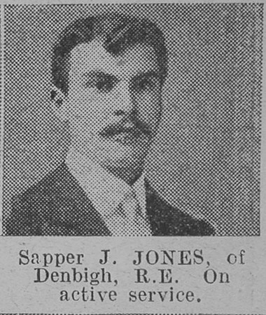 Jones J Sapper Royal Engineers Of Denbigh The Vivid 10th Apr 1915