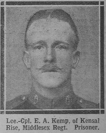 Kemp E A LCpl Middlesex Regiment Of Kensal Rise The Vivid 10th Apr 1915