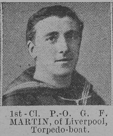 Martin G F PO 1st Class Torpedo Boat Royal Navy The Vivid 10th Apr 1915