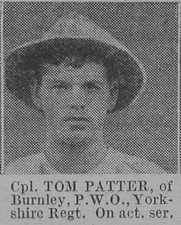 Patter T Cpl Yorkshire Regiment Of Burnley The Vivid 10th Apr 1915