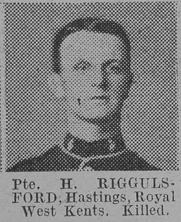 Riggulsford H Pte Royal West Kent Regiment Of Hastings The Vivid 10th Apr 1915