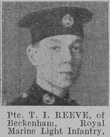 Reeve T I Pte Royal Marine Light Infantry Of Beckenham The Vivid 10th Apr 1915