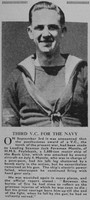 Mantle Jack Foreman VC HMS Foylebank Royal Navy