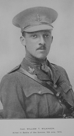 Wilkinson W T Captain 9th Yorkshire Regiment Lloyds War Memorial