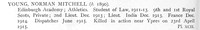 Young N M Lt 1st Royal Scots Obit