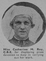 Roy Catherine M Nurse CBE