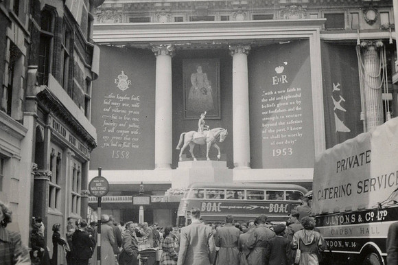 Selfridges Decorated For The Queens Coronation 1953