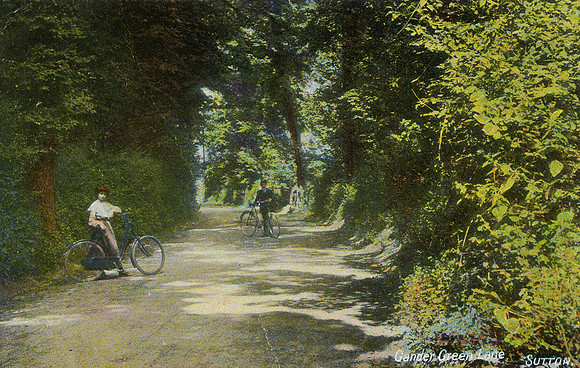Gander Green Lane 1906 Postcard to Miss E Osborn Dorset House, Littlehampton, Sussex. Epsom Postmark