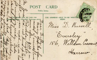 Gander Green Lane Sutton Postcard To Miss Dolly Russell 186 Welldon Crescent Harrow Sutton Postmark