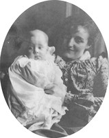 An Edwardian Mother And Baby