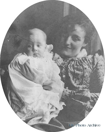 An Edwardian Mother And Baby