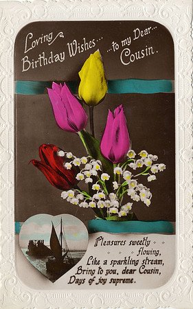 Birthday Postcard To Thelma Smith Front