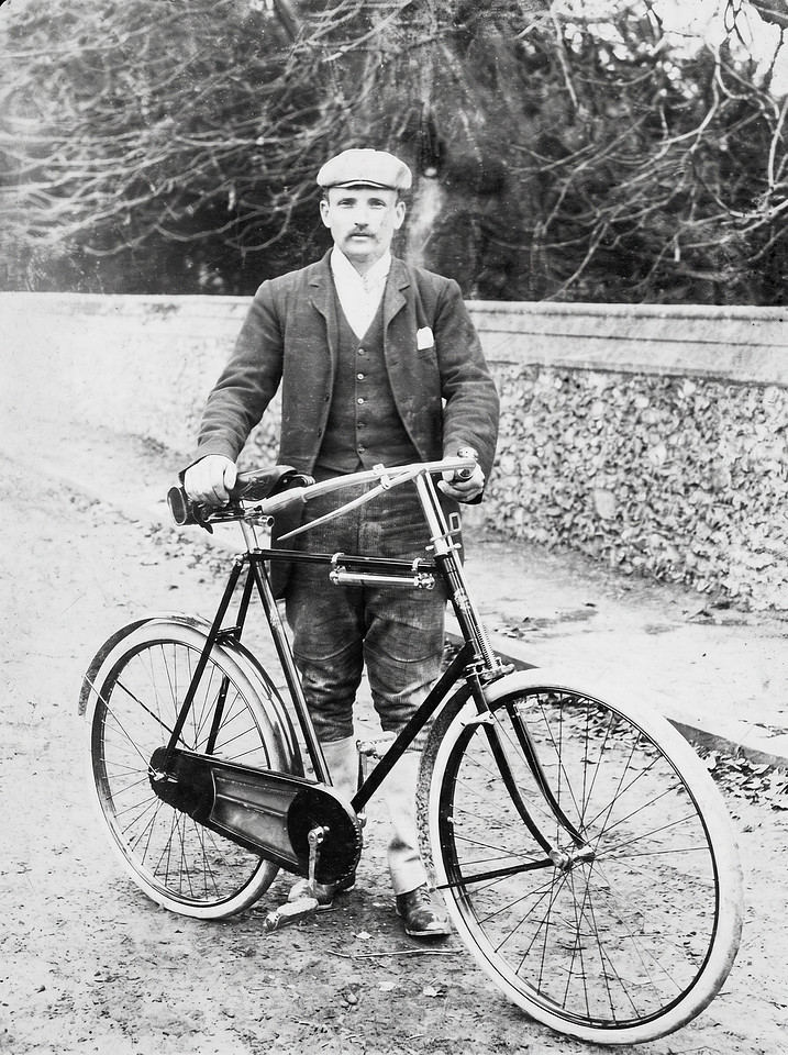 Man With A Bike In Hastings