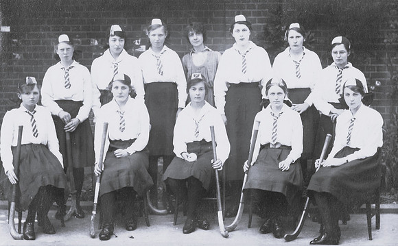 A Girl's School Hockey Team 1910s