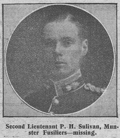 Sulivan P H 2nd Lt Royal Munster Fusiliers The Graphic 7th Sep 1914
