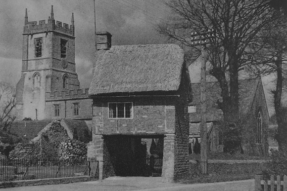 The Church Entrance Long Compton Warwickshire 1930s