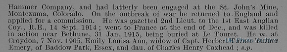 Munby E J 2nd Lt Royal Engineers Obit Part 2
