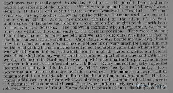 Murray W E Captain 1st Gordon Highlanders Obit Part 2