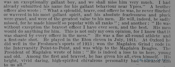 Persse R A 2nd Lt Rifle Brigade Attd 2nd Kings Royal Rifle Corps Obit Part 2