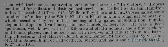 Preston A J D Captain 2nd Royal Dublin Fusiliers Obit Part 3