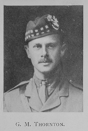 Thornton G M Captain 10th Seaforth Highlanders