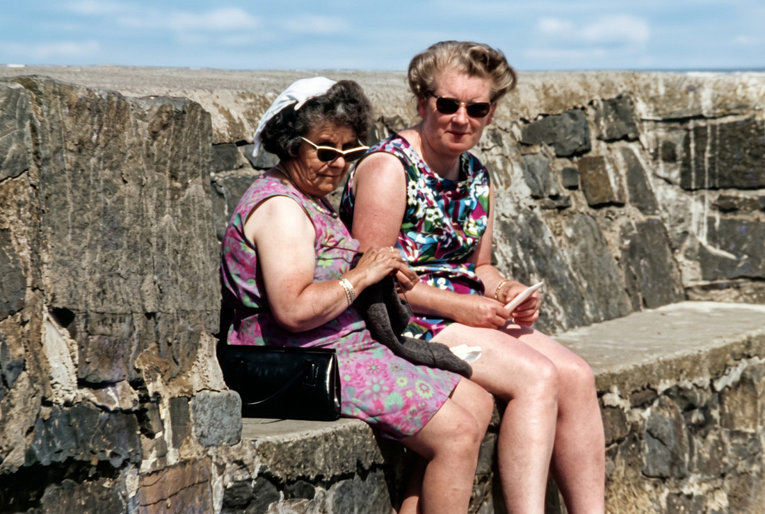 Sitting In The Sun In Newquay 1970