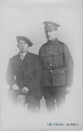 A Soldier In The King's Own Royal Lancaster Regiment With A Friend