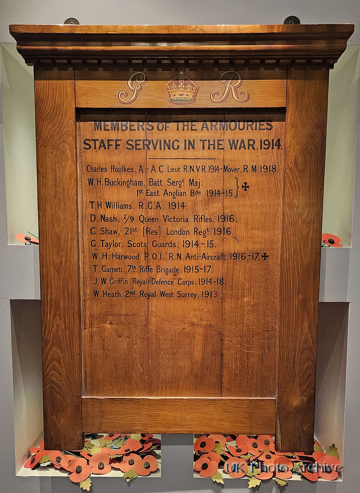 Members Of The Armouries Staff Serving In The Great War The Tower Of London