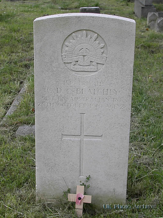 Blatchly C D C Pte 1516 51st Australian Infantry SUTTON CEMETERY