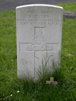 Brown R Gnr 50566 Royal Garrison Artillery SUTTON CEMETERY