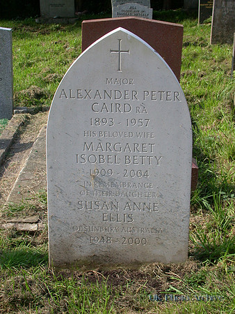 Caird A P Lt Royal Field Artillery St Giles Cemetery Ashtead Surrey