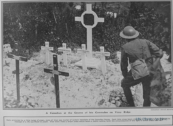 Cockle M Pte 1st Canadian Mounted Rifles Original Grave Marker Vimy Ridge