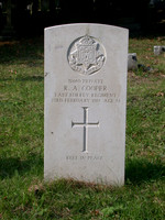 Cooper R A Pte 31480 East Surrey Regiment  ASHTEAD (ST. GILES) CHURCHYARD