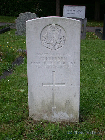 Heffern W L/Cpl 38077 3rd East Surrey Regiment EPSOM CEMETERY