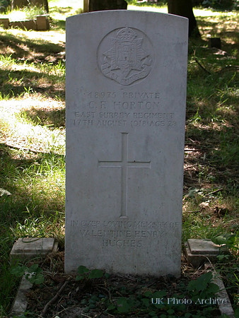 Horton C F Pte 48975 3rd East Surrey Regiment CHEAM (ST. DUNSTAN) CHURCHYARD