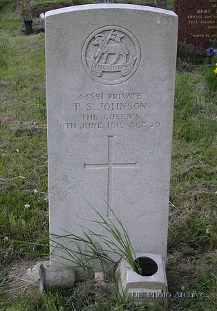 Johnson P S Pte 63591 7th West Surrey Regiment SUTTON CEMETERY